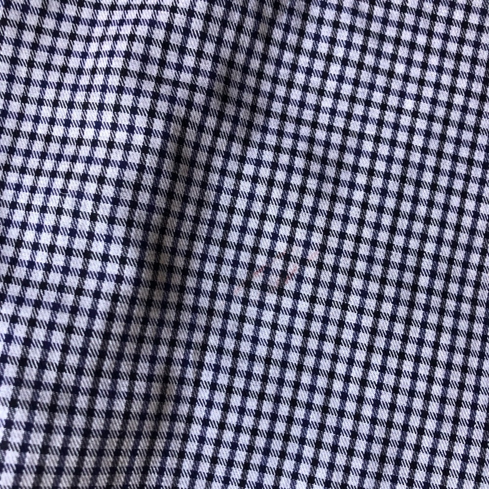 Theory Blue Gingham Button Down Colorblock - image 5